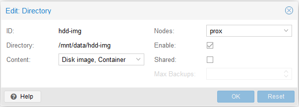 How to add storage to Proxmox